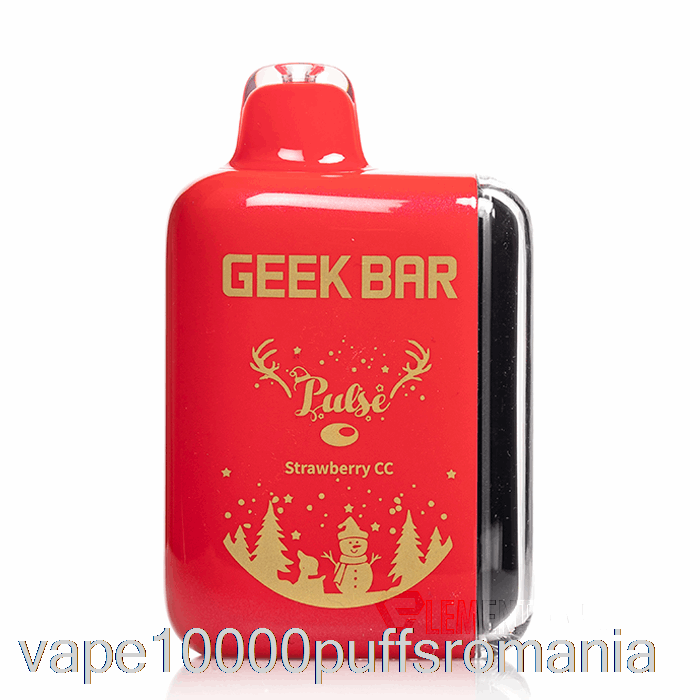 Vape Romania Geek Bar Pulse 15000 De Unica Folosinta Capsuni Cc